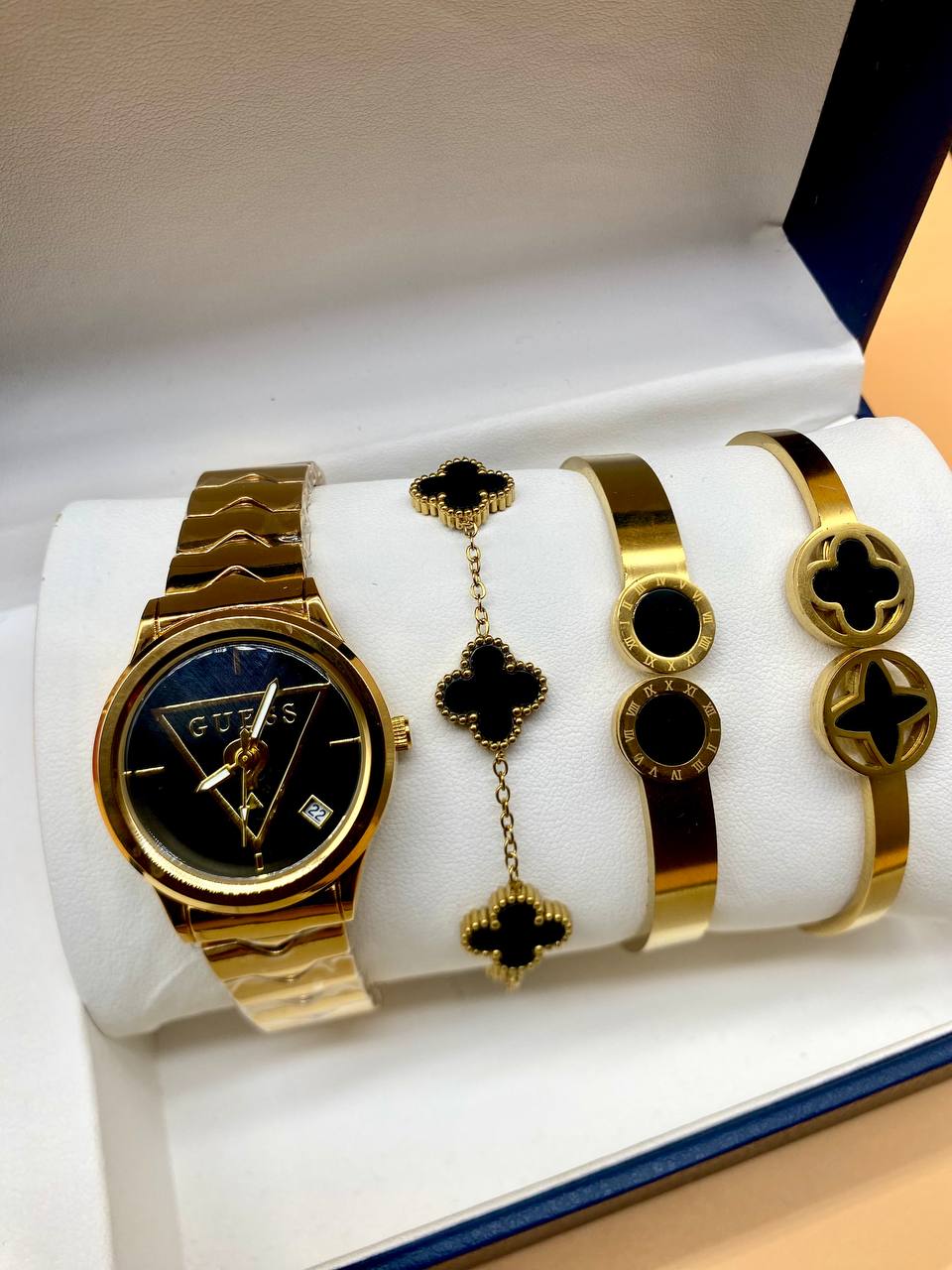 Affordable Female Watch & Bracelet Set – Elegant Everyday Style