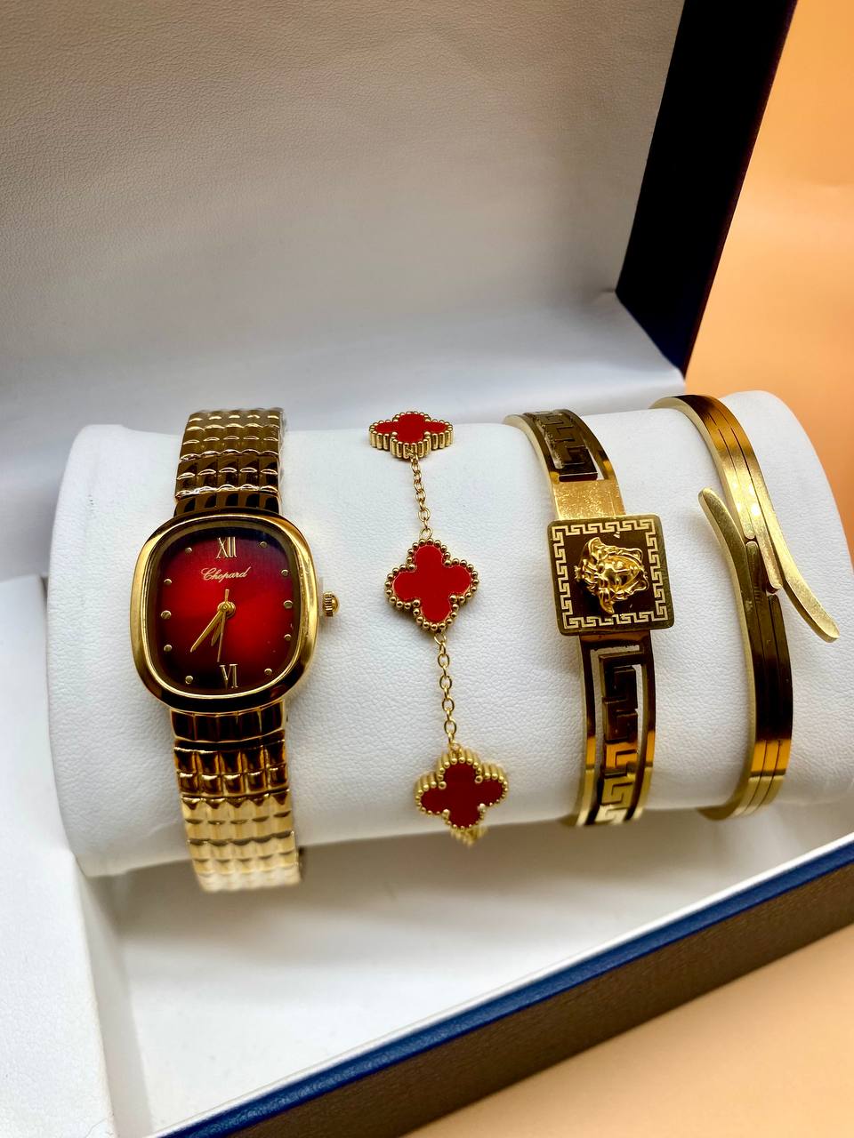 Affordable Female Watch & Bracelet Set – Elegant Everyday Style