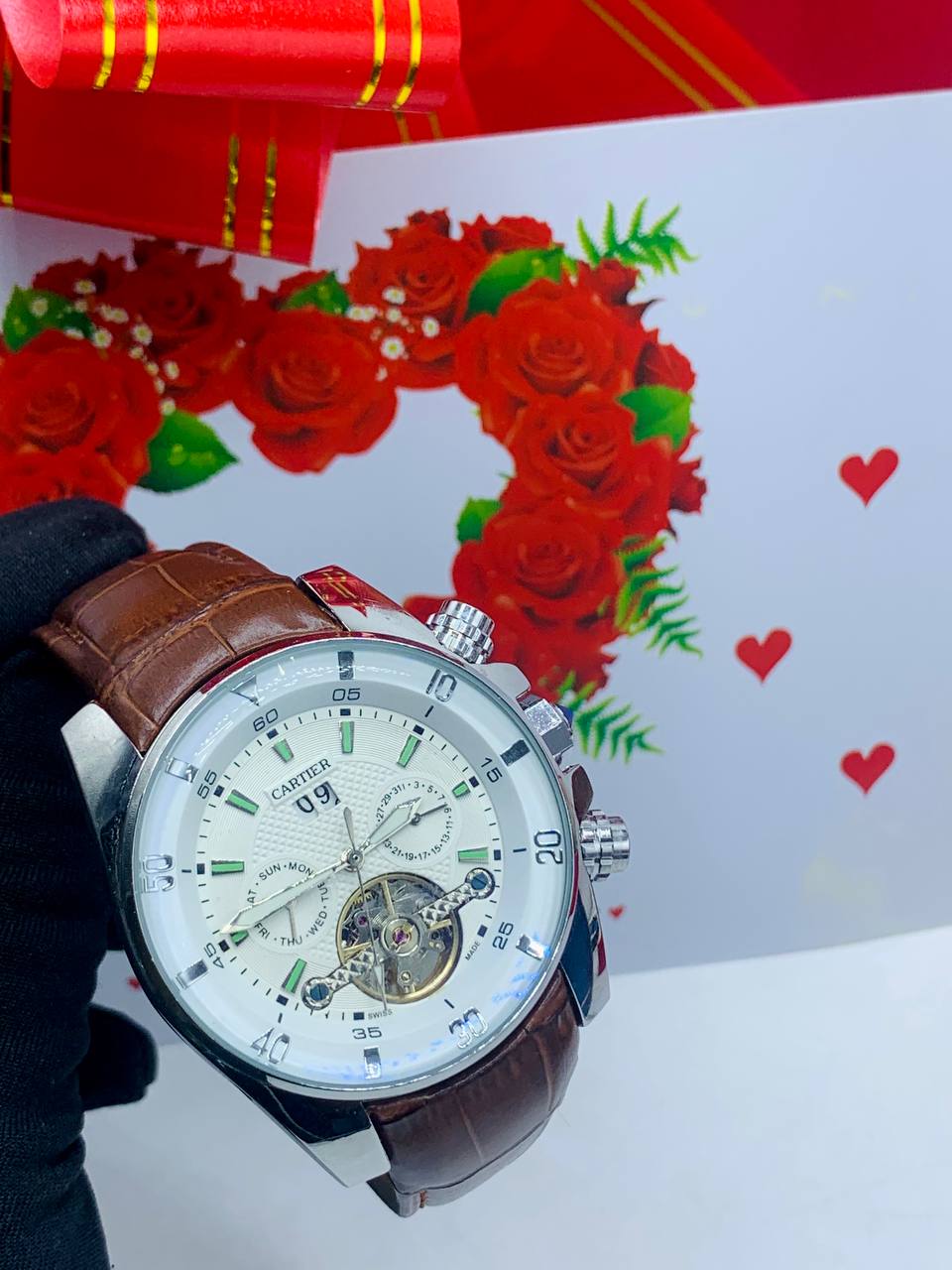 Mid-Grade Luxury Cartier-Inspired Watch Gift Set - Image 2