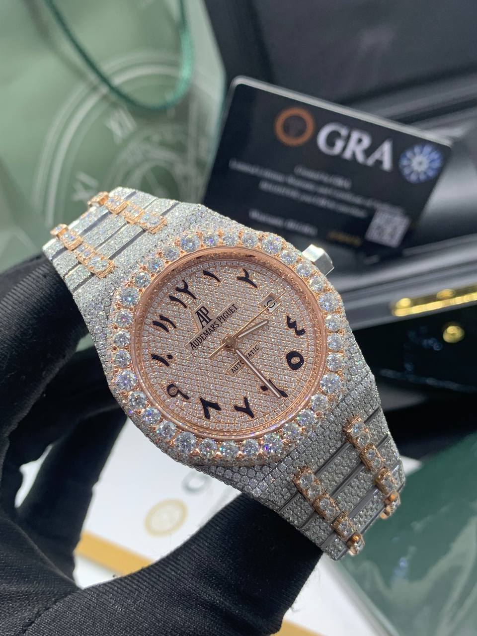 VVS Moissanite Diamond Audemars Piguet (AP) Watch