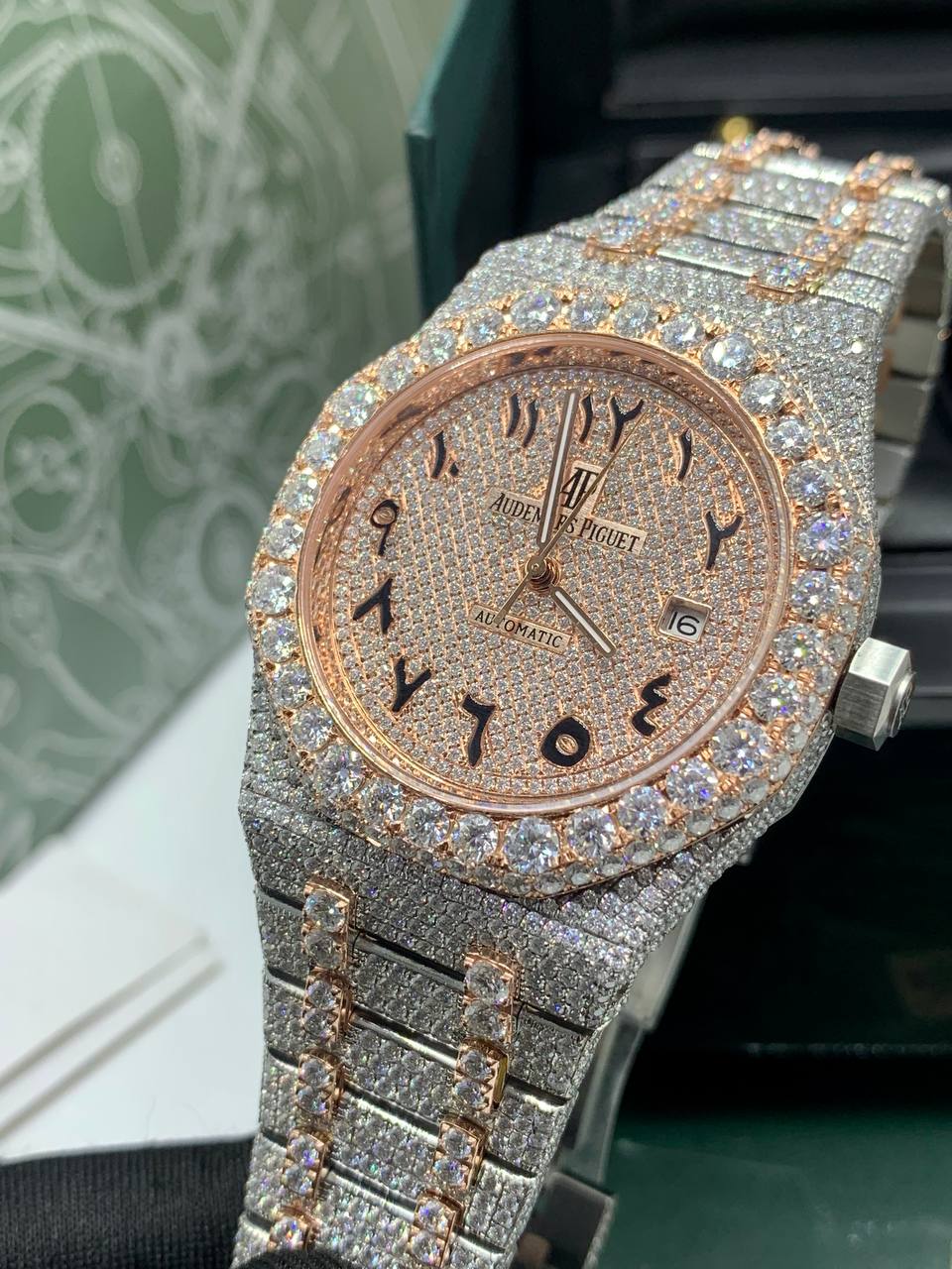 VVS Moissanite Diamond Audemars Piguet (AP) Watch – Luxury Iced Timepiece - Image 2