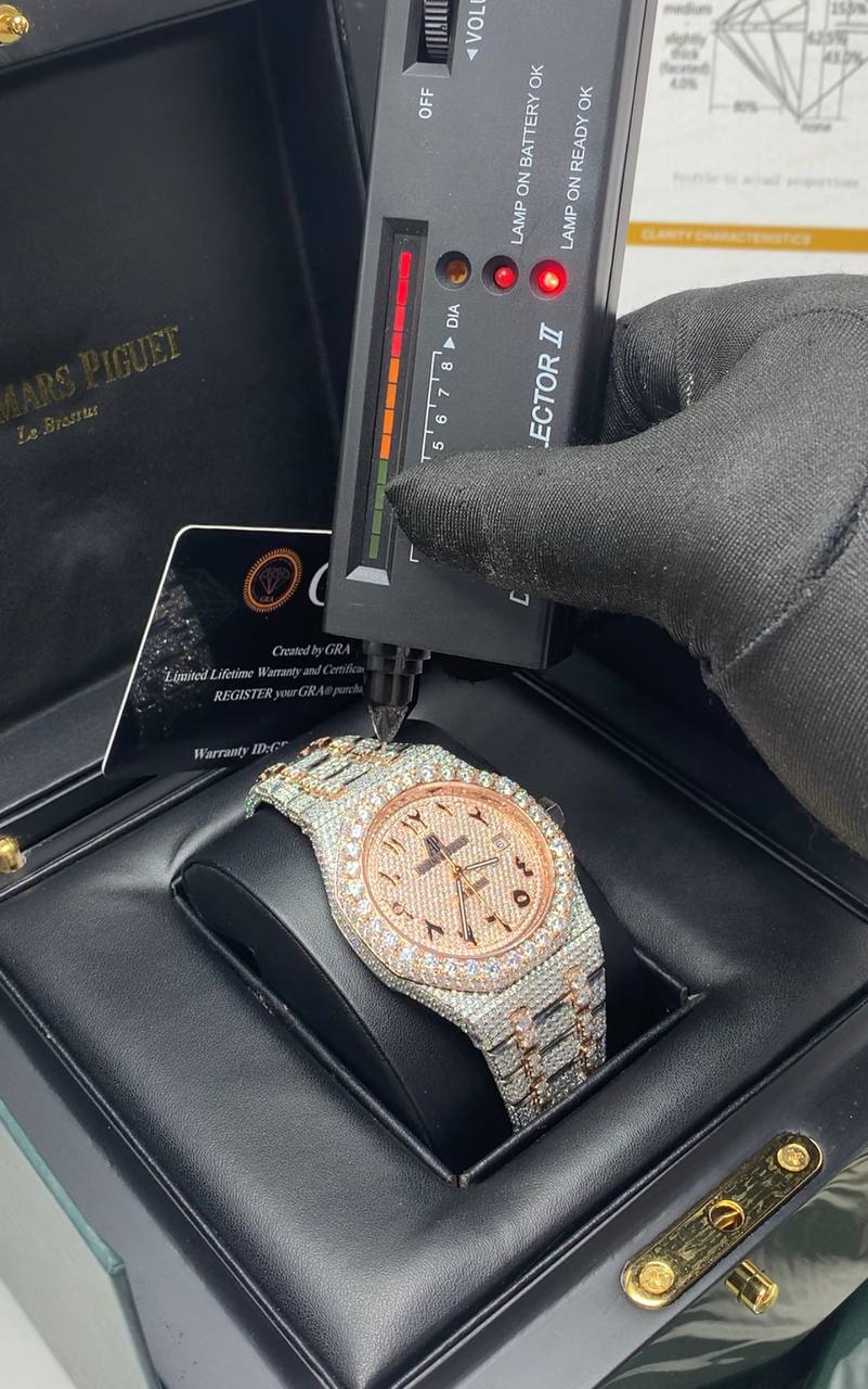 VVS Moissanite Diamond Audemars Piguet (AP) Watch